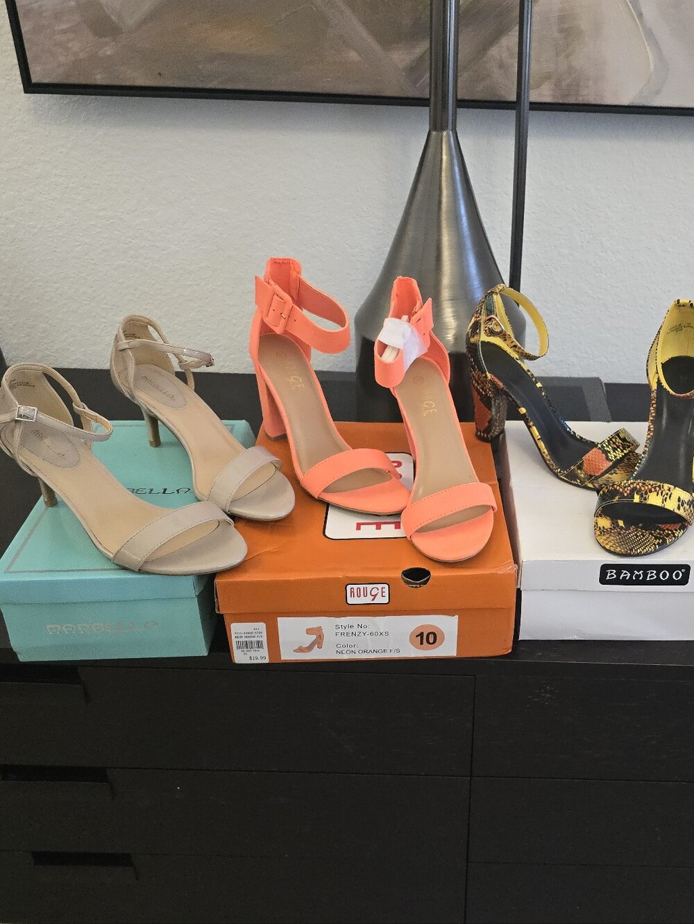 SUMMER ANKLE STRAP SHOE BUNDLE 5 PAIRS SZ10